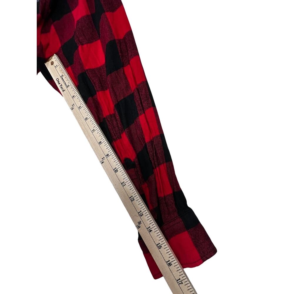The Nightmare Before Christmas Upcycled Buffalo Plaid Flannel Shirt XXL - Picture 7 of 11